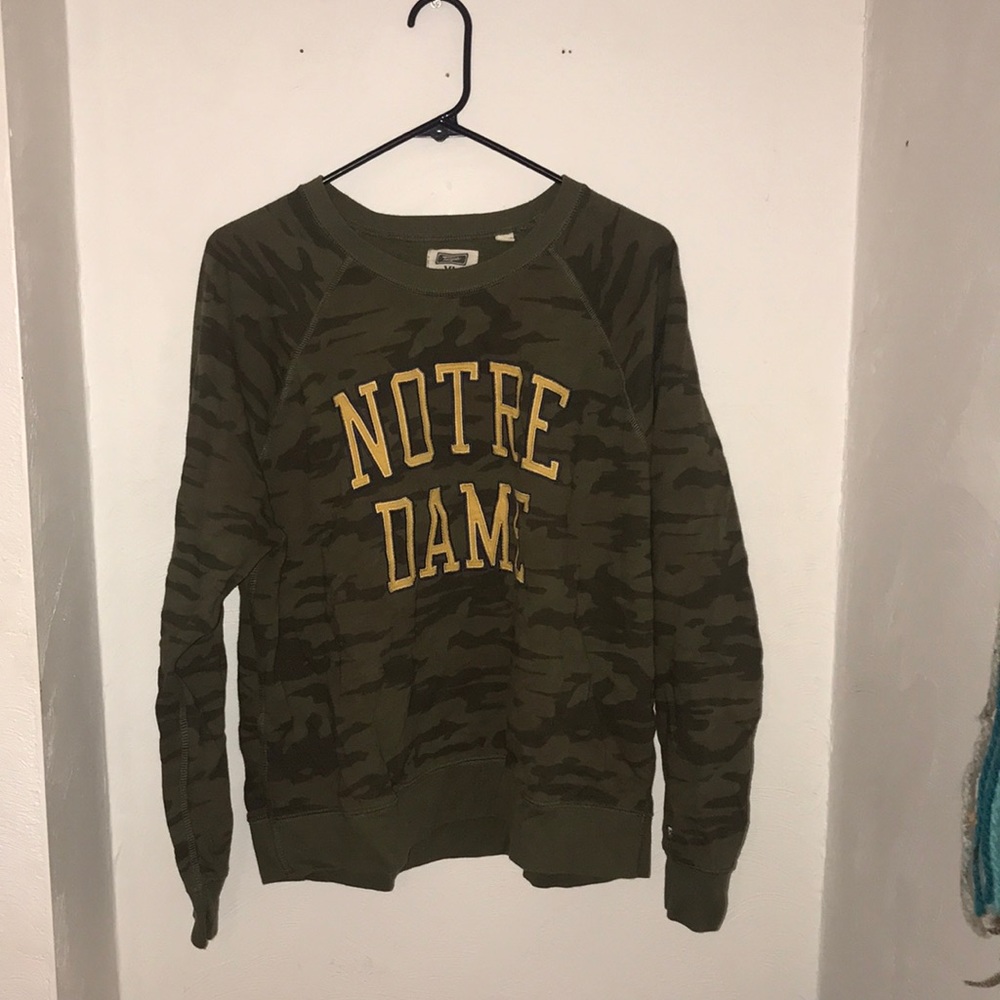 Notre Dame Camo Crewneck